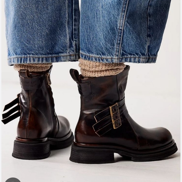 Free People A.S.98 Crossroads Moto Boots Size 41 - Picture 3 of 10